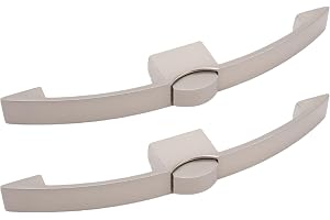 Yctze 2st Push Button Latch Push Button Skåp Låslådan Spärr Pearl Ni Zinklegering Keyfritt Skåplås för RV Husbils Hembåtar (1