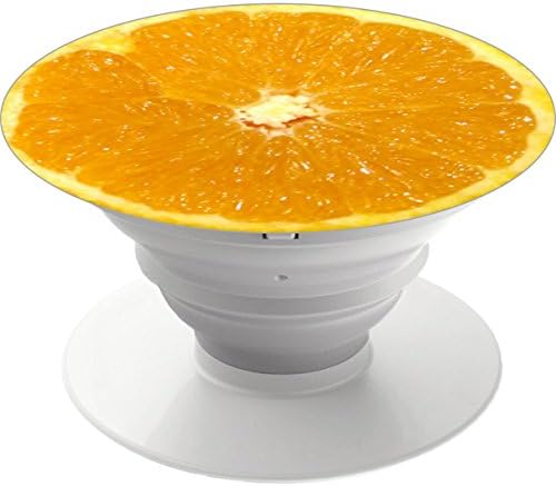 Multi-function Mobile Phone Holder.Expanding Stand and Grip Mount for Smart cell phone and tablet-Orange Fruit Fresh Slice