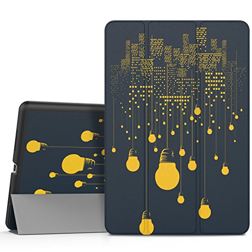 MoKo Hülle für iPad Pro 9.7 - Ultra Lightweight Slim PU Leder Tasche Schutzhülle Schale Smart Shell Case mit Auto Schlaf / Wach Funktion und Standfunktion für Apple iPad Pro 9.7 Zoll Tablet, Nachlicht