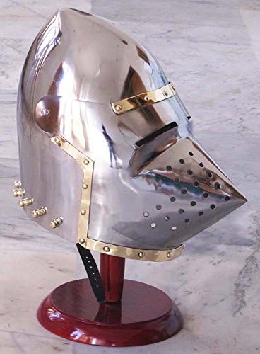 Shiv Shakti Enterprises Medieval Armour Pig Faced Style Helmet - Bassinet Hounskull Armory Costume Helmet