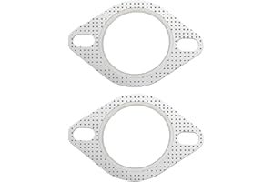 WOETWOAT 2 pezzi Guarnizione di Scarico, Guarnizioni di Scarico Delle Automobili,Guarnizioni Scarico Per Tubo Collettore Flangia Guarnizi (3in Inner Diameter,76mmmm/110mm)