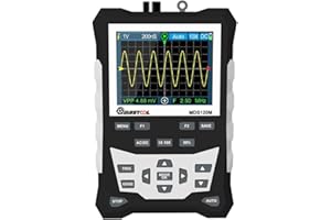 RFElettronica, MUSTOOL MDS120M - Osciloscopio digital profesional portátil, banda 120 MHz 500 MS/s LCD 320 x 240, almacenamiento en forma de onda, con batería 2000 mAh