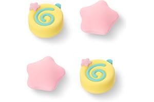 NANANINO Cute Pink Switch Thumb Grips, Soft Joystick Cover Compatible with Nintendo Switch, Switch OLED, Switch Lite