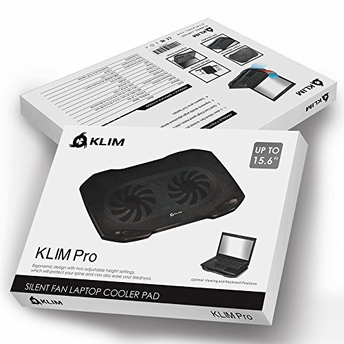 KLIM Pro – Der Kühler für Profis – Laptop PC Support – Einfach zu transportieren – 10″ bis 15,6″ – Zusätzlicher USB-Port - 4