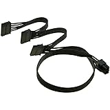 Zahara Connecteur de câble d'alimentation pour Seasonic PCI-e 6 Broches à 3 PSU SATA 15 Broches