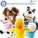 Produktbild Animal Hand Puppets 5-Piece Set - Premium Quality with Movable Open Mouths, 9.5" Soft Plush Hand Puppets For Kids- Perfect For Storytelling, Teaching, Preschool - by Better Line (Bauernhof)