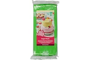 ‎FUNCAKES FunCakes Rollfondant Spring Green: Einfach zu verwenden, glatt, flexibel, weich und biegsam, perfekt zum Dekorieren von Kuchen, halal, koscher und glutenfrei. 1 kg