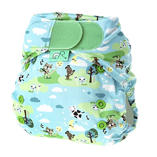 Tots Bots 8-35 lb Easy Fit Hook and Loop Nappy Hey Diddle Print