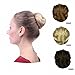 Produktbild prettywit Haar/Haarteil für Haarknoten/Tablett Pferdeschwanz Erweiterungen Donut Haar chignons Brautschmuck Zöpfe Stück Perücke Haar Hauben-Knoten Gericht Dutt, Easy Stretch Haar-Accessoires für Frauen (Light Ash Blond & Bleach Blonde 1003)