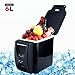 Produktbild PARAMITA Auto Kühlschrank 12 V 6L&7.5L Fassungsvermögen Camping Cool Box Tragbarer Auto Kühlschrank Kühler und Wärmer Electric Kühlschrank für Auto Truck Travel Boot (Schwarz-6L)