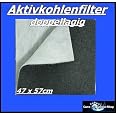 Universal Aktivkohlefilter Für Dunstabzugshauben Bis 60 Cm, Zuschneidbar 50x67 Cm, Selbstverlöschend