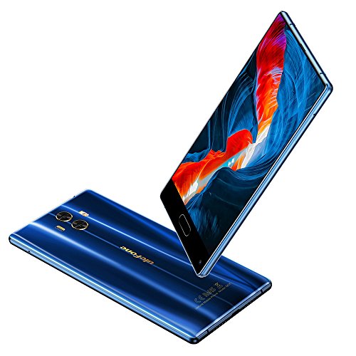 Ulefone MIX - 5,5 Zoll HD Vollbild 4G Dual-SIM Android 7.0 Smartphone ohne Vertrag 64GB Speicher 4GB RAM Octa-Core 1.5GHz 13MP+5MP Dual Hinten Kamera 13MP Frontkamera 3300mAh Fingerabdruck - Blau