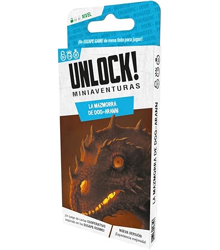 Asmodee - Unlock! Risky Adventures – Escape Game Para Adultos Y Niños A Partir De 10 Años – As