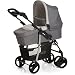 New Hauck shopper SLX Trio Travel System pushchair Carrycot Carseat Stone/Grey+RAINCOVER