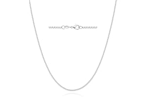 Mieoyue Sterling Silver Chain Necklace for Women Multiple Lengths 16-24 Inches S925 Fine Jewellery