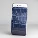 Produktbild iPhone 6 / 6s Designer Case aus Alligatorenleder mit quadratischen Schuppen, Blue Jeans