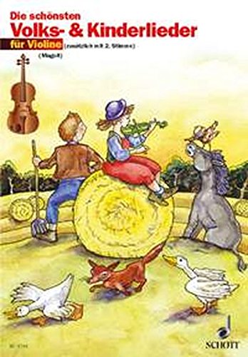 Download Die schönsten Volks- und Kinderlieder: sehr leicht bearbeitet. 1-2 Violinen.