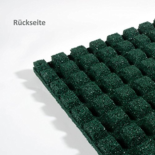 etm® Fallschutzmatte für Außenbereich | Unterseite mit Drainage | Größe 50×50 cm | TÜV geprüft | Stärke 25 oder 43 mm | Grün (25 mm) - 4