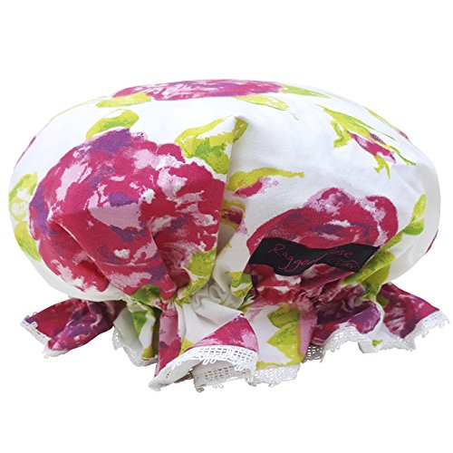Ragged Rose Floral Shower Hat, Pink Rose