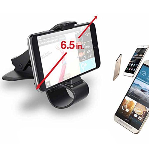 OFKPO Supporto Auto Universale per Telefono con la Clip Design Porta Cellulare Auto Regolabile per iPhone 7 6 6s Plus 5s SE, Samsung S6 S5 , HTC , Huawei e altri Smartphone
