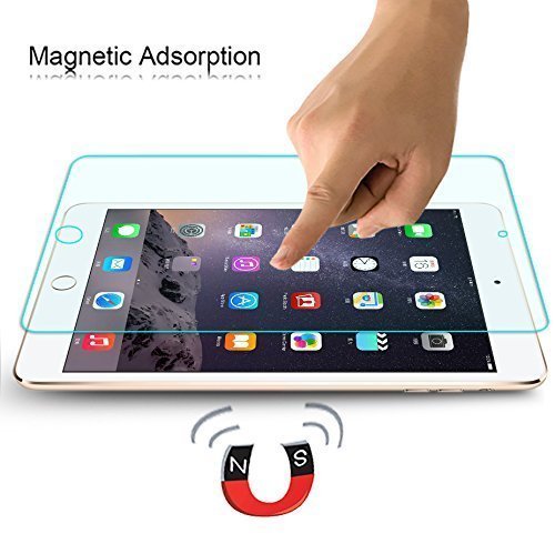 OMOTON Panzerglas Displayschutzfolie für iPad mini 4 mit [Apple Bleistift kompatibel ] [9H Härte] [Kristall-klar [kratzfest] [Luftbläschen-frei] [Lebenslage Garantie] - 4