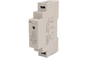 Lumonic I Fuente de alimentación de Carril DIN BDR-15-15 I 15V / 15W I Input 100-240VAC I Protección contra sobrecargas I Fuente de alimentación conmutada de Carril DIN I Armario de distribución