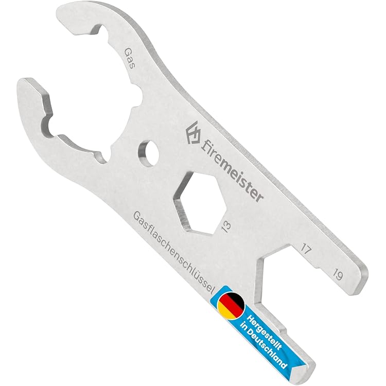 Produktbild von Gasflaschenschlüssel Aus Edelstahl – Für Druckminderer, 17 & 30 Mm Schlüsselweiten