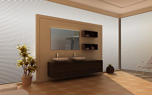 Siena – LED Badspiegel mit Beleuchtung – (B) 80 cm x (H) 80 cm - 2