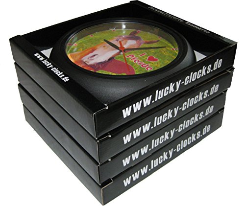 Lucky Clocks FUSSBÄLLE originelle Wanduhr für Fußballer und Fußballfans für jeden Anlass mit jeder Beschriftung und jedem Vornamen Namen erhältlich auch ganz neutral - 4