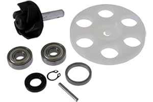 2EXTREME Wasserpumpe mit Antriebsrad kompatibel für Yamaha Aerox 50, MBK Nitro 50 (ab Bj. 1999), APRILIA SR50 LC (94-97), MALAGUTI F15 Firefox 50 LC, F12 Phantom 50 LC, Jog RR 50 LC, BENELLI 491 RR