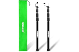 SAN LIKE SANLIKE Barre de tente de camping avec barres télescopiques, barres de bâche réglables pour bâches