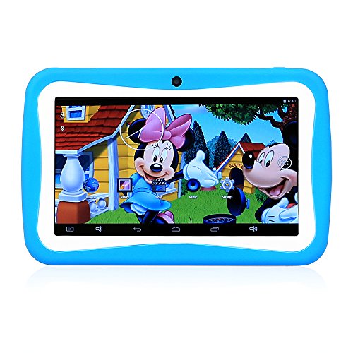 examen 'Leaning Tech 512 M + 8GB 7 Android 5.1 enfants d'apprentissage de jeu/Tablet PC Quad Core Dual Caméra Wifi 1080p HD Bleu