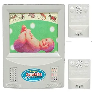 Frackkon 6 in 1 Suraksha Night Lamp Ultrasonic Insects Mosquito Killer Best Pest Control Products for, Cockroach, Rodents, Flies, Roaches, Ants, Spiders, Fleas, Mice-Home Indoor Use