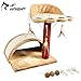 Produktbild JR Knight CT101BLBG Katzenspielzeug mit Teaser Ersatz für kleine Katzen, Kratzbaum und Haustiermöbel