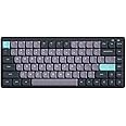 Eacam Wireless Mechanical Keyboard 84 Keys 2.4G+BT5.0+Type-C 3 Connections 75% Low Profile Layout Keyboards 15 Light Effect 5 Brightness Levels for Tablet Laptop Smartphone Gateron Red Switches