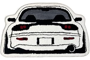 RUILBJM 3D Auto Teppich, Cartoon Spezielle Form Bodenmatte, Badezimmer Anti-Rutsch Matte, Geeignet für Flur Eingang Wohnzimmer Schlafzimmer, Schmutzabweisend Plüsch Teppich (Color 2,60x90cm)