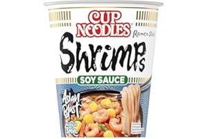 ‎CUP NOODLES Nissin Cup Noodle - Instant Japanese Shrimp Noodles (Pack of 8 x 63g)