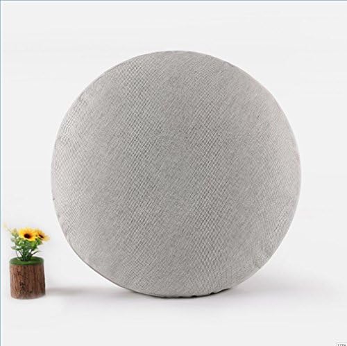 High pop-sponge particles futon cushion thick circular pillow Zen meditation 60cm, pad gray and white