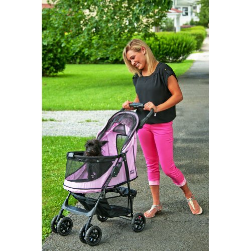 Pet-Gear-Happy-Trails-No-Zip-Stroller-Pink-Diamond