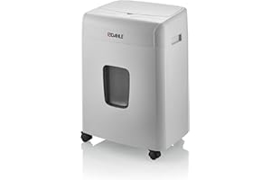 ‎DAHLE Dahle ShredMATIC 90 Aktenvernichter Autofeed (90 Blatt, P-4, Partikelschnitt, öl- und wartungsfrei, Automatischer Papiereinzug) lichtgrau/staubgrau