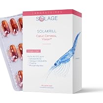 Capsules D'huile De Krill Oméga-3 350 Mg - EPA, DHA, Astaxanthine - Santé Cardiaque & Cerveau