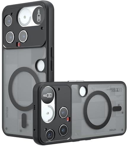 GIOPUEY Handyhülle Für Nubia Flip – Transparent, Hartes PC, Vergilbt Nicht, Mit Erhöhten Kanten