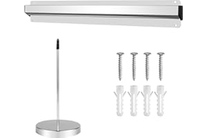 LUTER 2pcs Receipt Holder Kit, Including Slide Check Rack Ticket Holder and Receipt Holder Spike Ticket Stabber for Restaurant Kitchen Slide Check Rack for Cafes Pubs Bars Hotel Office