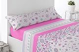 Larga duración! Cabetex Home - Juego de sábanas - Tres Piezas - Polialgodón - Mod. Retama (Rosa, 150_x_190/200 cm)
