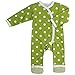 pigeon-organics for Kids Onesie Pyjamas Romper Long Spotty Green 0 M
