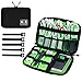 Price comparison product image MiMoo Universal Electronics Accessories Travel Carry Bag, Cable Organizer with Cable Tie and Handle, Cable Storage Bag for Charging Cable, Cell Phone, Mini Tablet, Black