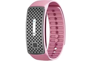 Kexpery Pulsera ultrasónica antimosquitos para picaduras, impermeable, para niños, adultos, plagas, insectos, pulsera recargable para acampar, pescar, deportes al aire libre (rosa)