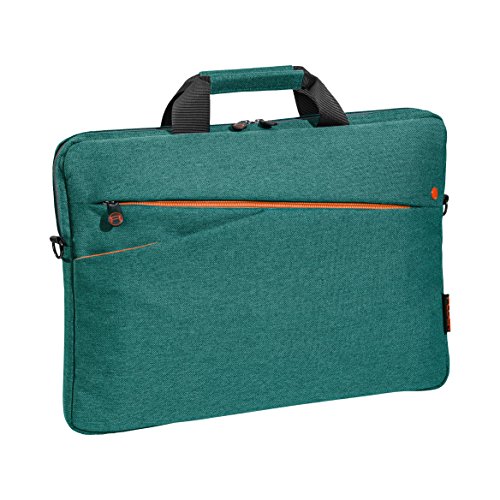 PEDEA Notebooktasche „Fashion“ für 17,3 Zoll (43,9cm) und Schultergurt und Maus, grün - 4