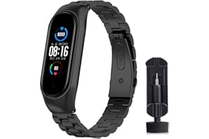 ACTECH Pasek do bransoletki Xiaomi Mi Band 5, bransoletka Xiaomi Mi Band 6, wymienna bransoletka ze stali nierdzewnej