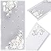 Produktbild GrandEver Sony Xperia XZ Hardcase Hülle Bumper Durchsichtige Hartschale Glitzer Dimant PC Rückschale Transparent Schutzhülle mit Weiße Blume Bling Muster Klar Dünne Ultra Slim Rückseite Clear Case Cover Handy Tasche Premium Handyhülle Backcover